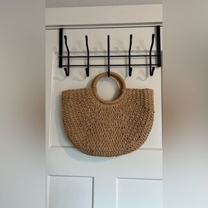Chic Tan Woven Handbag